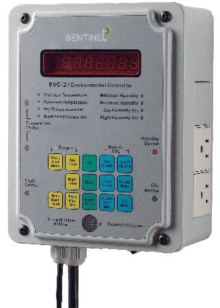 Sentinel EVC-2 environmental controller  Atlas CO2 monitor